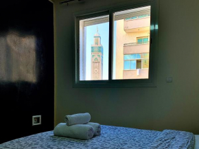 Sab 10 - Superb view of the Hassan 2 mosque. Comfortable apartment in a great location.